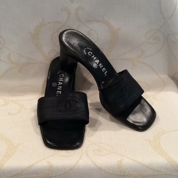 vintage chanel slides